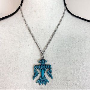 Navajo Eagle Ancre Pendent Necklace